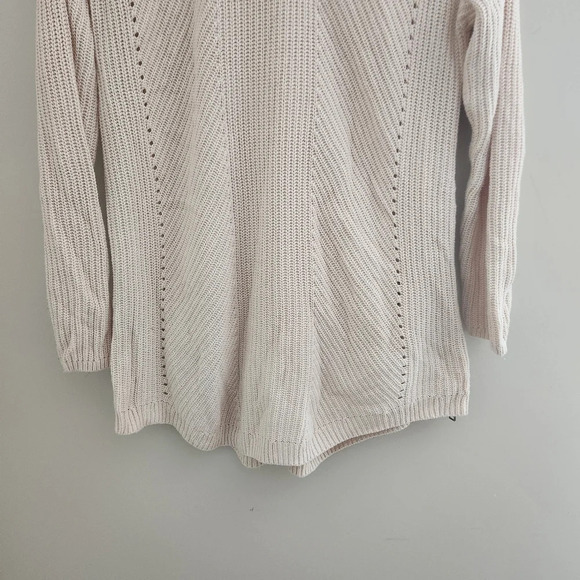 Caslon (Nordstrom) | Rib Knit Side Zip Tunic Length Sweater - Size M - Picture 7 of 9